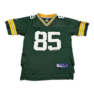 Green Bay Packers Jersey Youth Large Green NFL Football Reebok Jennings 85